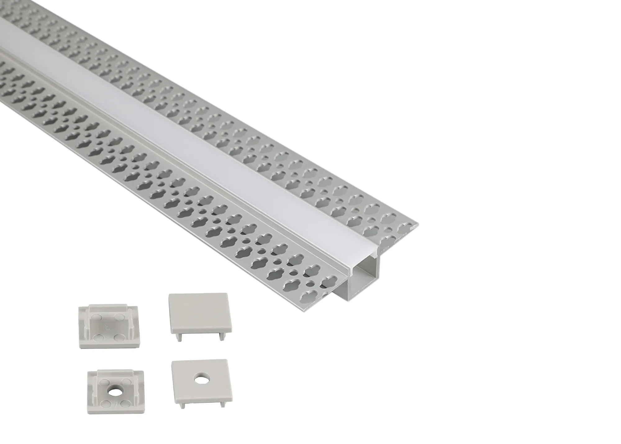 Tiras 2m, 56 x 15mm  Trimless Aluminium Profile With Diffuser And Accessories M8067  Mantra Fusion Tiras LED Profile